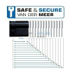 Pfaffenhain enkele cilinder EB 10 - 35 in zwart, in modulaire behuizing SKG**®