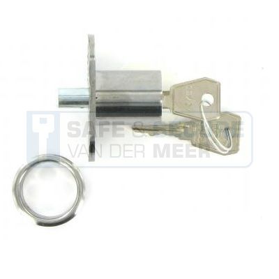 Eurolocks drukcilinder Ø22 mm. type 4160-55 lengte huis 26 mm., sluitstift Ø8 mm. 