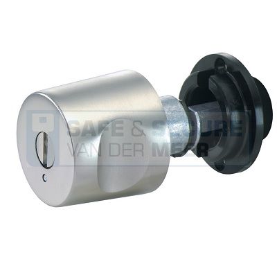 Junie oplegslot type 3503 met afluitbare zwarte kunststof knop 
