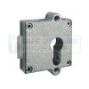 Junie oplegslot met dagschoot type 7409, doorn 40 mm. voor 17 mm. europrofielcilinder 