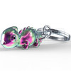 Metalmorphose sleutelhanger kameleon in regenboogkleuren 