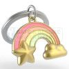 Metalmorphose sleutelhanger regenboog  