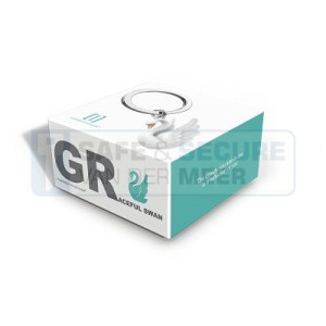 Metalmorphose sleutelhanger zwaan  