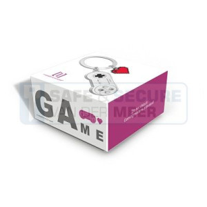 Metalmorphose sleutelhanger game controller in zilverkleur 