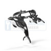 Metalmorphose sleutelhanger orca  