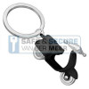 Metalmorphose sleutelhanger scooter in zwart 