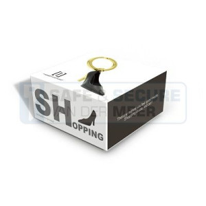 Metalmorphose sleutelhanger schoen (high heel) in zwart 
