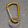  sleutelhanger musketon aluminium 4.6x50 mm., klein 