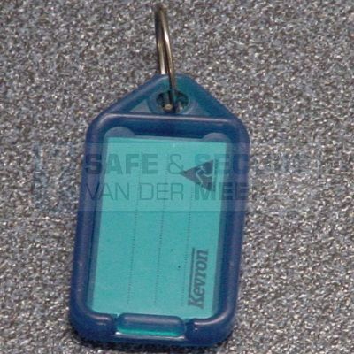 Kevron sleutellabel groot met sleutelring 