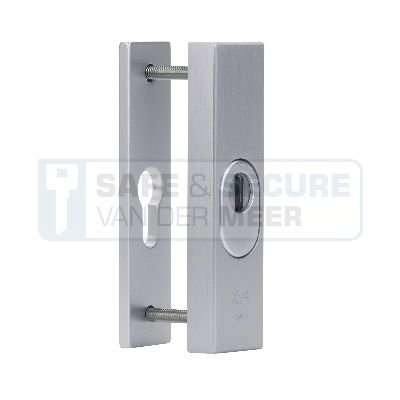 Dieckmann smaldeur veiligheidsrozet, rechthoekig type D7041F kerntrekbeveiliging voor cilindergat, in F1-kleur SKG***® Dieckmann smaldeur veiligheidsrozet, rechthoekig type D7041F kerntrekbeveiliging voor cilindergat, in F1-kleur SKG***®