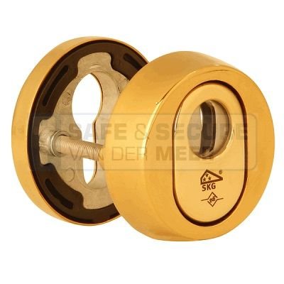 Dieckmann veiligheidsrozet messing, rond type D7256M kerntrekbeveiliging voor cilindergat SKG***® Dieckmann veiligheidsrozet messing, rond type D7256M kerntrekbeveiliging voor cilindergat SKG***®