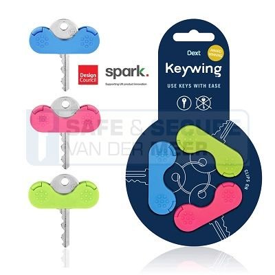 Key Wing sleutelkapjes plastic per 3 stuks  Key Wing sleutelkapjes plastic per 3 stuks