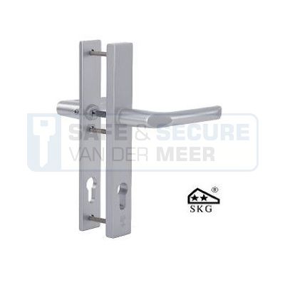 Dieckmann smal veiligheidsbeslag buiten deurkruk en cilindergat - binnen deurkruk en cilindergat PC 72 mm., F1 kleur SKG***®