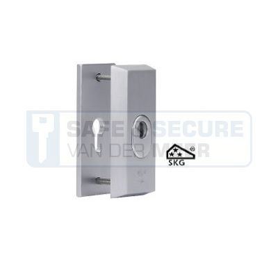 Dieckmann veiligheidsrozet, rechthoekig type D7031F kerntrekbeveiliging voor cilindergat, in F1-kleur SKG***®