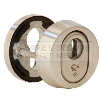 Dieckmann veiligheidsrozet RVS, rond type D7256R kerntrekbeveiliging voor cilindergat SKG***®