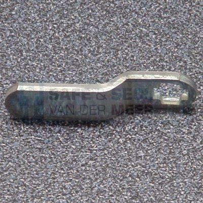 Eurolocks losse sluitlip Kruis-aansluiting 2 mm. dik, type 7241240 haaks gebogen 4,8 mm. lengte 40 mm. 