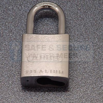 Abus hangslot titalium 86TI/45 voor halve profielcilinder 