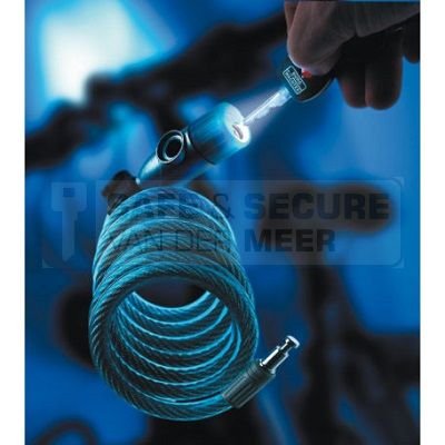 Burg Wächter kabelslot met sleutel type 340-180L lengte 180 cm. 