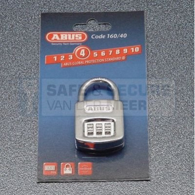 Abus cijferhangslot 160-40 met 4-cijferige code 