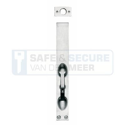 Intersteel kantschuif RVS uitvoering 25x200 mm. 