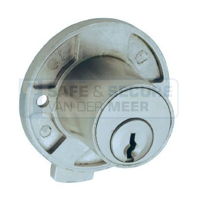Junie oplegslot type 3013 met cilinder (in nikkelkleur) 
