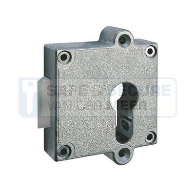 Junie oplegslot met dagschoot type 7409, doorn 40 mm. voor 17 mm. europrofielcilinder 