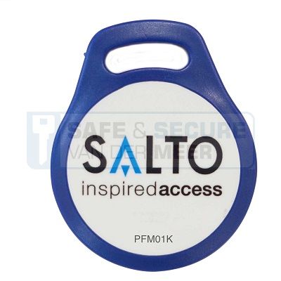 Salto RFID-tag Mifare 1 Kbyte blauw/wit met Salto logo 