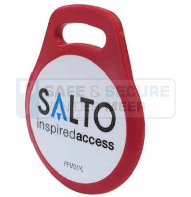Salto RFID-tag Mifare 1 Kbyte rood/wit met Salto logo 
